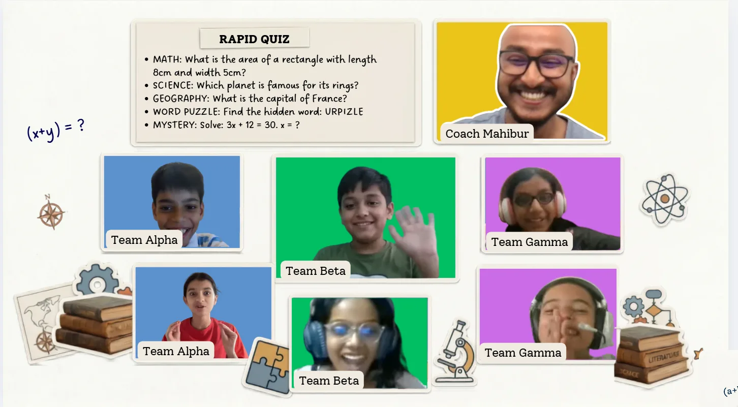 A StayQrious coach running a live session with their pod